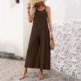 thumbnail image 4 of PBFRDSJ One Piece Jumpsuits for Women Sleeveless Spaghetti Strap Loose Romper Summer Casual Breathable Wide Leg Jumpsuit, 4 of 8