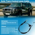 thumbnail image 2 of No.25800702 Automatic Transmission Gear Shift Cable for Hummer H3 2006-2010 for Humber H3T 3.7L 2009-2010 A/T Range Lever Shift Control Cable Auto Trans Gear Shifter Cable Assembly, 2 of 7