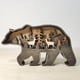 thumbnail image 5 of Manualidades de madera para Navidad, animales del bosque creativos, decoración del hogar, adornos de alce y oso pardo, 5 of 6
