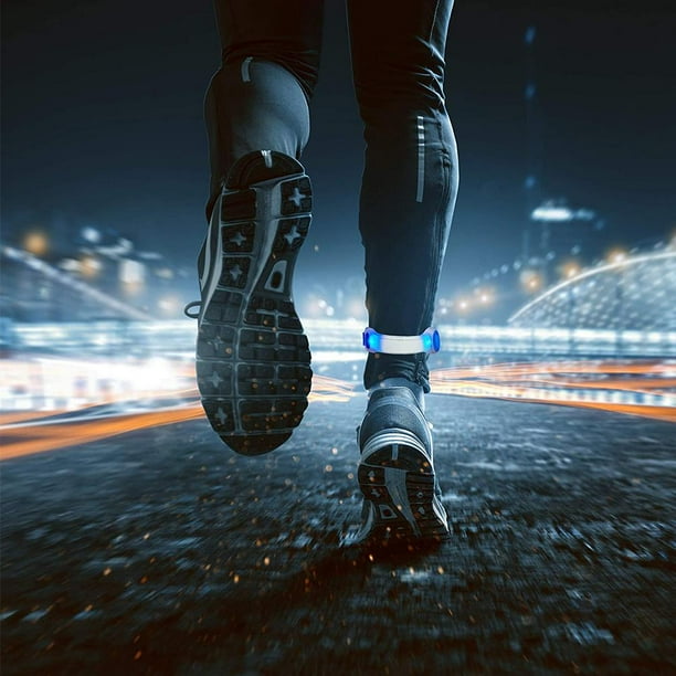 LED Luminous Night Running Armband Bracelet Night Reflective Safety Belt Outdoor Sports Luminous Arm Band Signal Light Red