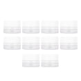 thumbnail image 2 of Tarro redondo transparente, 10 unidades, 10 g, redondo, para crema facial, rendimiento confiable, 2 of 12