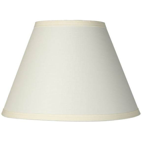 Springcrest Empire Lamp Shade Ivory White Small 6" Top x 12" Bottom x 8.5" High Clip-On Fitting
