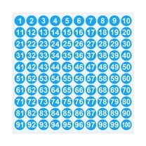 Self-Adhesive Number Stickers for Labels and DIY Projects – 1 to 100 Combination Sheets