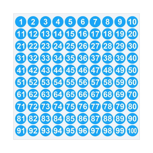 Dvruxg 1 Inch Number Stickers, Combination Decal Sheets, Self-Adhesive Label Pack for Mailbox & Scrapbook Decoration