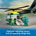 thumbnail image 5 of LEGO City Emergency Rescue Helicopter, Toy Aircraft Playset for Kids, Fun Gift for Boys and Girls Aged 6 Plus, Hiker, Rescuer, and Pilot Minifigures, Chopper with Winch and Spinnable Rotors, 60405, 5 of 8