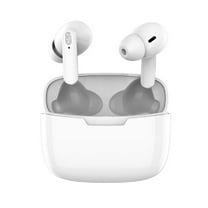 Jingyang Bluetooth 5.0 IPX5 True Wireless Earbuds with Touch Control and Charging Case, White