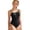 Black, variant on Girls One Piece Swimsuit with Adjustable Straps â Contrast Color Padded Bathing Suit for â Modest Tween Swimwear with White Trim, Quick Dry & Stretch Fabric for Beach & Pool (Blue/15Y)