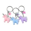 Claire's Pink, Blue, and Lilac Unicorn Best Friend Keychain Set, 3-piece