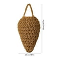 thumbnail image 3 of Woven Crochet Wasp Nest Decoy,2026 Waterproof Faux Hanging Wasp Hornets Hive Nests,With Cottons Filling Honeycomb Designs Outdoor Honeybee Deterrent For Outdoor Garden Yard Patio Eaves, 3 of 6