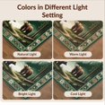 thumbnail image 7 of Design&I 4'x6' Washable Area Rug Cabin Sunset Wildlife Forest Border Woodland Bathroom Medieval for Reading Nook, Bedroom, Pet Friendly & Non-Slip Built-In Grip, 7 of 7