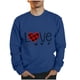 thumbnail image 1 of Sudaderas sin capucha para hombre, estilo casual, a la moda, con cuello redondo, estampado, de manga larga, blusas de manga larga y cuello redondo, blusas de poliéster para hombre, 1 of 3