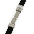 thumbnail image 4 of Black Silicone and Stainless Steel Watch Band with Folding Buckle 22mm Width 7 5-Inch Long, 4 of 4