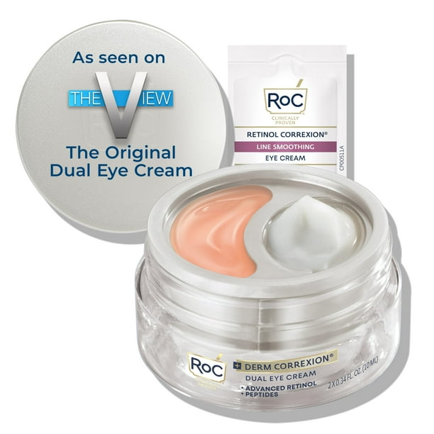 Crema para ojos RoC Derm Correxion Dual con retinol y péptidos, 20 ml