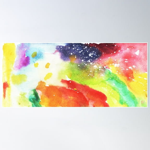 Watercolor Abstract Painting | Abstract Art | Colorful Abstract Painting Poster Wall Art, Modern Wall Decor For Living Room Bedroom, 8x12 UNFRAMED