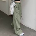 thumbnail image 4 of Womens Pants Women's Pants Casual Green Pants Women Comfy Pants Women Work Cargo Pants Women High Waisted Womens Summer Outfits, 4 of 6