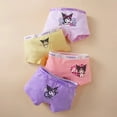 thumbnail image 3 of Anime Kawaii Sanrios Kuromi 4Pcs Kids Underwear Cotton Girl Boxer Antibacterial Shorts Baby Briefs Breathable Toddler Underpants, 3 of 10
