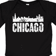 thumbnail image 4 of Inktastic Chicago Skyline Grunge Boys or Girls Long Sleeve Baby Bodysuit, 4 of 5
