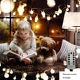 thumbnail image 4 of Cadena de luces ZIMINGU, 6 m, 40 LED, con forma de globo, resistente al agua, USB, 4 of 8