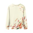 thumbnail image 6 of MVRLSH Essentials Hoodies for Women Graphic Print Crewneck Long Sleeve Casual Fashion Oversized Spring Fall Layering Daily Outfit Match Sweatshirt Green - XL, 6 of 7