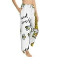 thumbnail image 6 of Salouo Gnome Sweet Honey Print Women's Pajama Pants Casual Loose Sweatpants PJs Flowy Pants Drawstring Palazzo for Women Wide Leg Pants Lounge Pajama -Medium, 6 of 8