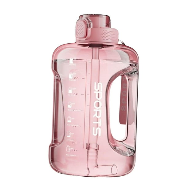 Jarra de agua DYNWAVEMX Galón de gran capacidad con correa Botellas Deportivas rosa 1700ml