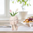 thumbnail image 3 of Creative Art Modeling Flower Pot Succulent Pot Garden Decoration Desktop Resin Ornaments,Flowerpots With Dish Ceramic, 3 of 3