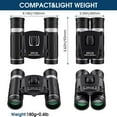 thumbnail image 2 of High Powered Mini Pocket Binoculars  200x25 Compact Binoculars for Adults and Kids  Waterproof Small Binoculars for Bird Watching  Hunting  Traveling  Sightseeing  Concert  Theater  Opera, 2 of 7