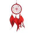 thumbnail image 3 of Adorno colgante de pared perfecl macramé de hadas colgante de pluma decorativo hecho a mano para El hogar Rojo, 3 of 8