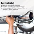 thumbnail image 7 of Unique Bargains 4 Pcs OD 2.5 Inch 45 Degree SS304 Stainless Steel Exhaust Elbow Pipe for Car Modified Exhaust System, 7 of 7