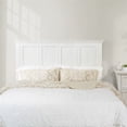 Farmhouse Basics Queen Bed Headboard in Rustic White Engineered Wood ...