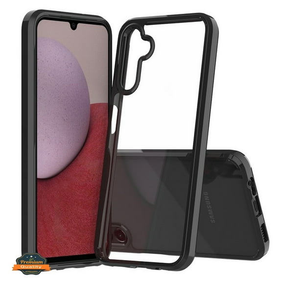 For Samsung Galaxy A16 5G Crystal HD Clear Back Panel TPU Bumper Frame Hybrid Slim Hard Shockproof Defender Phone Case Cover by Xpression, Black