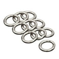 thumbnail image 4 of 10x Round Spring Snap Hook Metal Keyring Clasp Circle Carabiner DIY Clip Camping Backpack Handbag Shoulder Strap Keychain Ornament , Argent 25mm, 4 of 10
