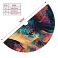 thumbnail image 2 of KLL 30" Christmas Tree Skirt Colorful Flower Goat Xmas Tree Skirts Mat for New Year Xmas Holiday Party Indoor Outdoor Home Decoration, 2 of 5