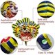 thumbnail image 4 of Decoración de fiesta con globos de dibujos animados: 5 globos de aluminio amarillos de anime, ideales para fiestas de cumpleaños, para niños y niñas, estilo 6, 4 of 5
