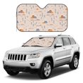thumbnail image 2 of DouZhe Car Sunshades for Windshield, Cute Mountains Humps Spruce Pattern Car Sun Shade Block Heat and UV Rays, 55" x 30", 2 of 8