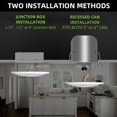 thumbnail image 4 of Luz LED Empotrada Hykolity 5/6 Pulgadas 3CCT Ajustable 15W Paquete de 12, 4 of 6