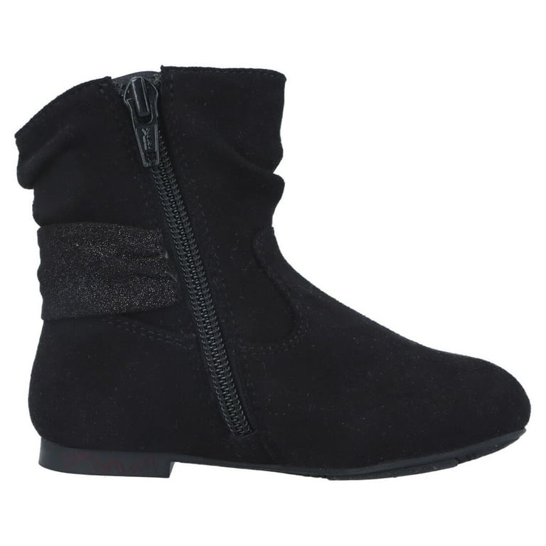 Girls black slouch boots sale