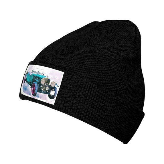 ZICANCN Knit Beanie Hat-Vehicle Traffic Automotive Winter Cap Soft Warm Classic Hats for Men Women Oldtimer Bentley