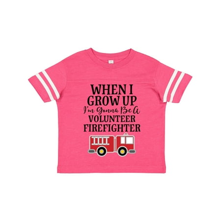 

Inktastic Firefighter Volunteer Fireman Gift Toddler Boy Girl T-Shirt