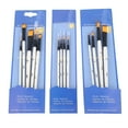 thumbnail image 2 of Acrylic Brushes, Birch Handle Double Connection 13pcs Smoothly Painting Artist Paint Brush Set  For Face Painting For Beginner, 2 of 8