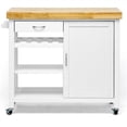 thumbnail image 1 of Bowery Hill Kitchen Cart in White, 1 of 2