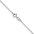 thumbnail image 3 of 10K White Gold Box Chain Styles Necklace .7 mm 24 inch 0.7, 3 of 4