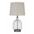 thumbnail image 2 of Transitional Clear Glass Table Lamp, 2 of 2