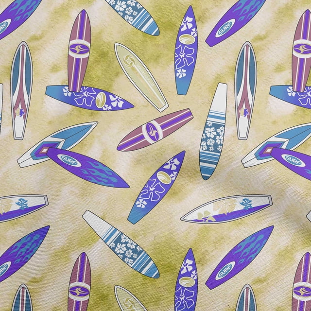 oneOone Polyester Spandex Lime Green Fabric Beach Sewing Craft Projects Fabric Prints By Yard 56 Inch Wide