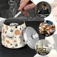thumbnail image 4 of Yayeee Ashtray with Lid for Cigarette Smokeless Stainless Steel Home Ash Holder, Fall Books, 4 of 7