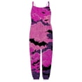 thumbnail image 4 of Gunia Toddler Girls Halloween Outfit Flannel Kids Suspender Romper Loose Harem Style Jumpsuit Festive Party Outfits Pink 1-2 Years, 4 of 5