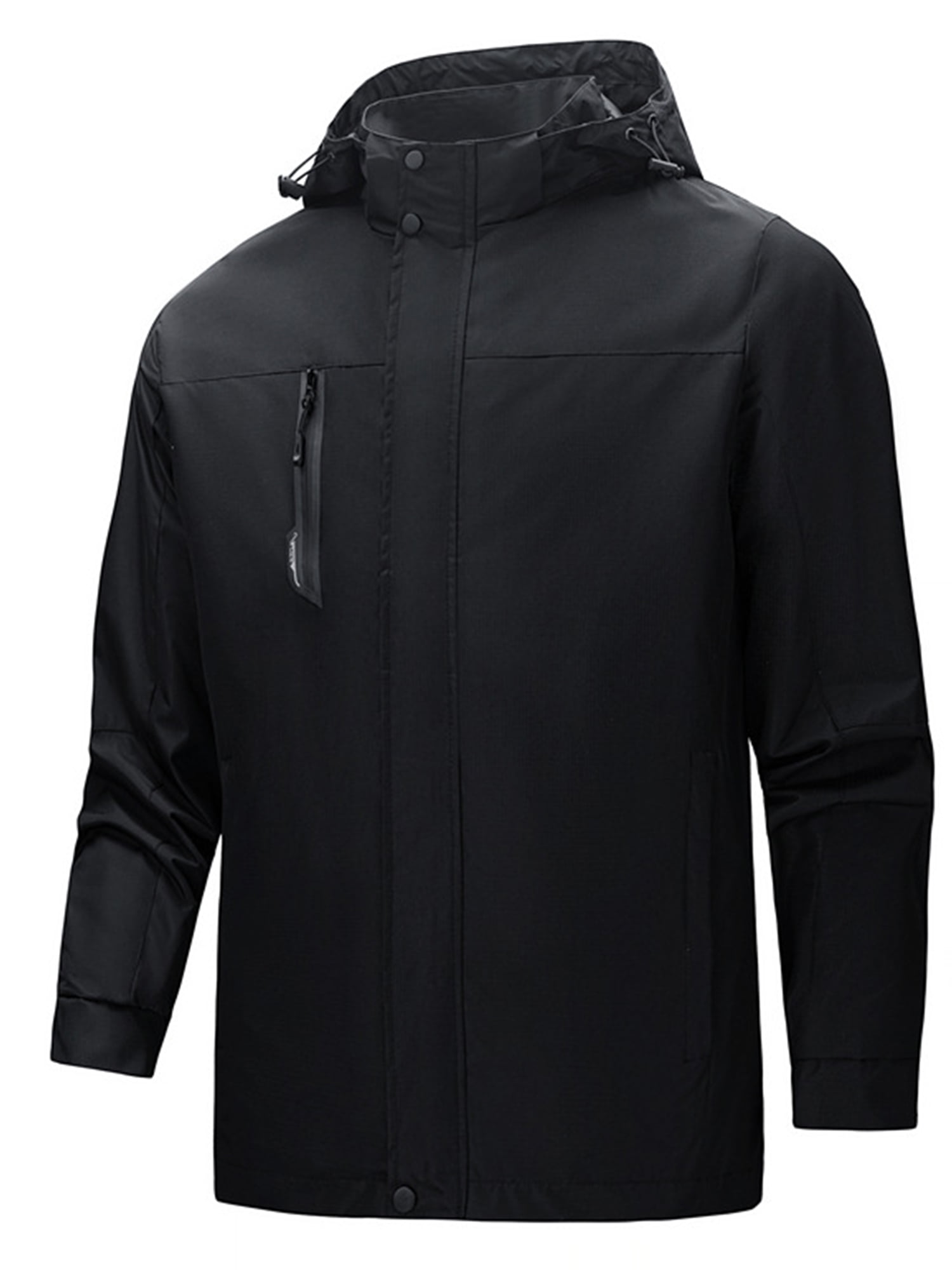 Frontwalk Men's Full Zip Hooded Jacket Water Resistant Soft Shell