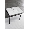 thumbnail image 3 of Kingston Brass LBT31227W38 Continental 31" X 22" Ceramic Vanity Top - White, 3 of 11