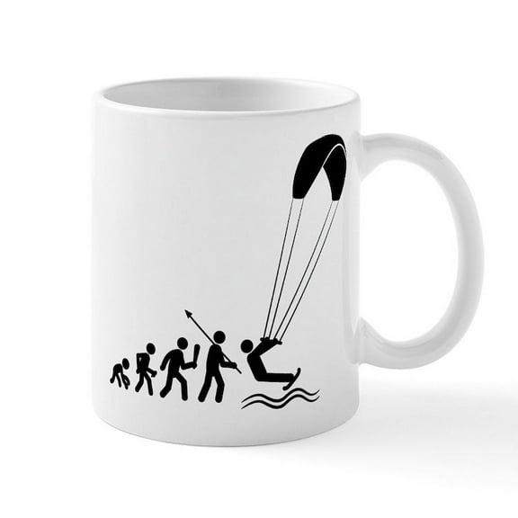 CafePress - Kiteboarding Mug - 11 oz Ceramic Mug - Novelty Coffee Tea Cup