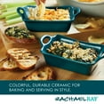 thumbnail image 6 of Rachael Ray Ceramics Rectangular Au Gratin Set, 2-Piece, Teal, 6 of 7